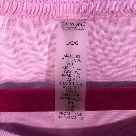 NWT! BEYOND YOGA Featherweight Daydreamer Pullover in Pink Haze Heather L - Picture 6 of 11